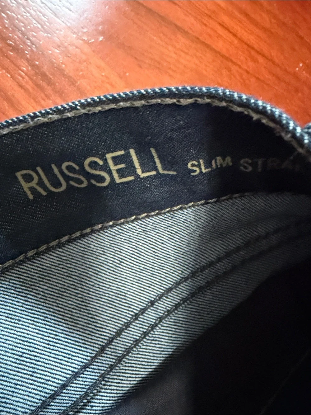 DL1961 Russell Slim Straight Men's Jeans Dark Wash Blue Size 36